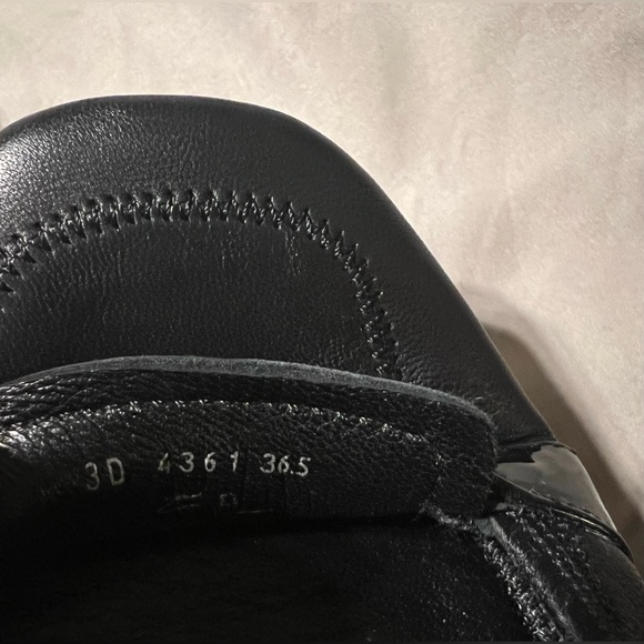 PRADA SPORT BALLET FLATS PATENT BLACK LEATHER SIZE 36.5 EU / 6.5 US - Picture 9 of 13